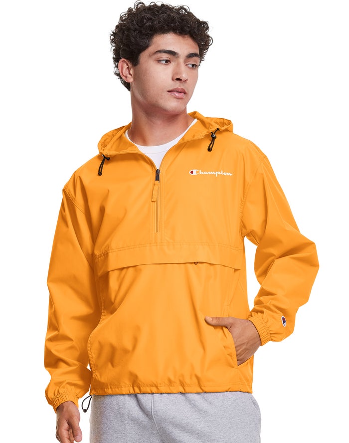 Chaqueta Champion Hombre - Packable Script Logo ( Amarillo ) 2056914-AH